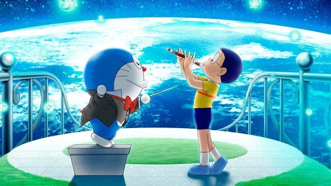 Doraemon, Nobita và bản giao hưởng Địa Cầu: Chưa phải một chuyến phiêu lưu đáng nhớ- Ảnh 1. Doraemon: Nobita và bản giao hưởng Địa Cầu là phần phim kỷ niệm 90 năm ngày sinh của bộ đôi Fujiko F Fujio - Ảnh: Toho