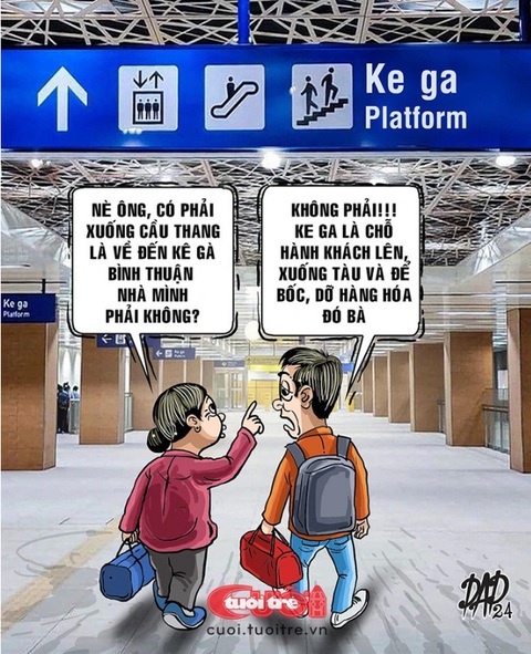 Cụm từ ‘ke ga’ trong ga tàu metro số 1: Chuẩn nhưng cần chỉnh- Ảnh 3. Tranh của DAD