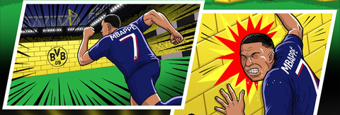 Mbappe và PSG xây xẩm mặt mày trước ‘bức tường vàng’ của Dortmund- Ảnh 2. Suốt trận, Kylian Mbappe có 52 lần chạm bóng nhưng chỉ tung ra được 1 cú sút. Trong mắt