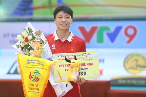 Ngoại binh Chen Peiyan là 'hoa khôi bóng chuyền' Cúp VTV9 - Bình Điền- Ảnh 7. Đặng Thị Hồng là gương mặt trẻ triển vọng của U20 Việt Nam và vừa đạt được danh hiệu cao quý tại cúp VTV9 - Bình Điền - Ảnh: ĐỨC KHUÊ