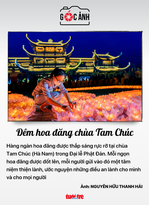 Tin tức sáng 21-5: Khi nào Pacific Airlines bay trở lại?- Ảnh 7. Đêm hoa đăng chùa Tam Chúc - Ảnh: NGUYỄN HỮU THANH HẢI