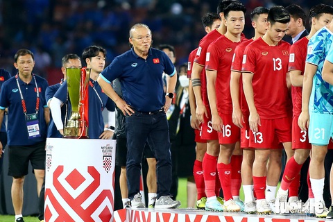 dưới thời HLV Park Hang Seo, đội tuyển Việt Nam từng thất bại trước Thái Lan ở chung kết AFF Cup 2022 - Ảnh: HOÀNG TÙNG Dưới thời HLV Park Hang Seo, đội tuyển Việt Nam từng thất bại trước Thái Lan ở chung kết AFF Cup 2022 - Ảnh: HOÀNG TÙNG