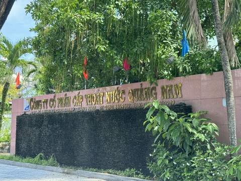 Công ty Cấp thoát nước Quảng Nam bị tỉnh 'đòi nợ' hàng tỉ đồng- Ảnh 1. Trụ sở Công ty cổ phần Cấp thoát nước Quảng Nam - Ảnh: LÊ TRUNG