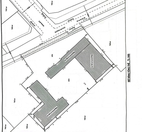 Phường An Phú kiểm tra thường xuyên nhưng nhà vẫn xây vượt tầng, sai phép hơn 1.000m²- Ảnh 2. Hiện trạng công trình rất khác biệt so với mặt bằng tổng thể theo giấy phép xây dựng được cấp - Ảnh: NCGP