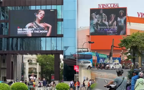 Xịn như fan của Diệp Lâm Anh, Trang Pháp, bao bảng quảng cáo mừng LUNAS debut- Ảnh 2. Hình ảnh của chị đẹp Diệp Lâm Anh, Trang Pháp đang bất ngờ “phủ sóng” trên hàng loạt pa nô, billboard sau khi nhóm LUNAS tung MV đầu tay. Đây là món quà mà fan dành tặng cho thần tượng của mình trong dự án mới.