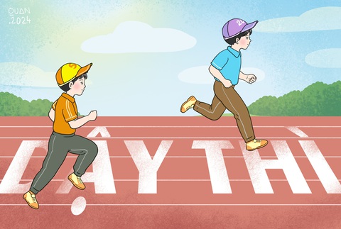 Nhiều bé trai dậy thì trong... hoang mang- Ảnh 1. Bé trai dậy thì - Minh họa: ĐẶNG HỒNG QUÂN