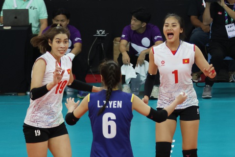 Bích Tuyền tái xuất, bóng chuyền nữ Việt Nam thắng dễ Hong Kong- Ảnh 1. Tuyển bóng chuyền nữ Việt Nam có ngày ra quân dễ dàng tại AVC Challenge Cup 2024 - Ảnh: AVC