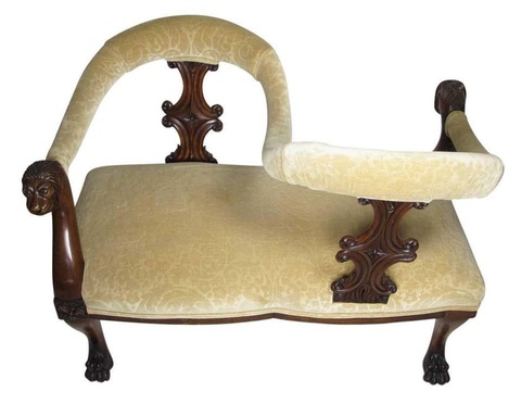 Độc lạ chiếc ghế tán tỉnh nhau 'thời ông bà anh'- Ảnh 5. Độc lạ chiếc ghế tán tỉnh nhau 'thời ông bà anh'- Ảnh 5.