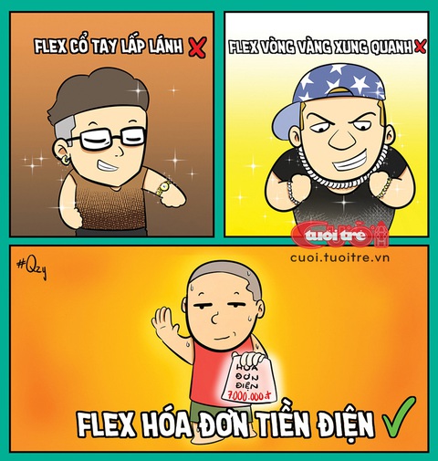 Chờ hết tháng 5 để tiếp tục flex hóa đơn tiền điện- Ảnh 2. Flex hóa đơn tiền điện - Tranh: Qzy