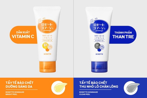 Thương hiệu tẩy tế bào chết nâng cấp với hai phiên bản mới- Ảnh 2. Hai dòng sản phẩm Tẩy tế bào chết mới từ thương hiệu Rosette