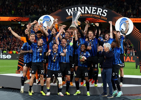 Thắng Leverkusen 3-0 vẻ vang, Atalanta vô địch Europa League- Ảnh 1. Atalanta giành chức vô địch Europa League 2023-2024 - Ảnh: REUTERS