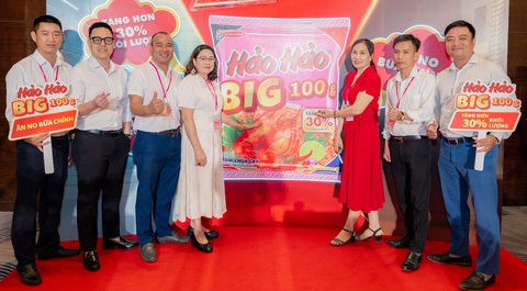 Buổi ra mắt mì Hảo Hảo BIG 100g. Ảnh: Đ.H Buổi ra mắt mì Hảo Hảo BIG 100g. Ảnh: Đ.H