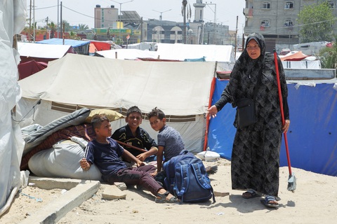 Ai Cập lo người Palestine ở Rafah, phía Nam Dải Gaza, sẽ vượt biên để lánh chiến sự - Ảnh: REUTERS Ai Cập lo người Palestine ở Rafah, phía nam Dải Gaza, sẽ vượt biên để lánh chiến sự - Ảnh: REUTERS