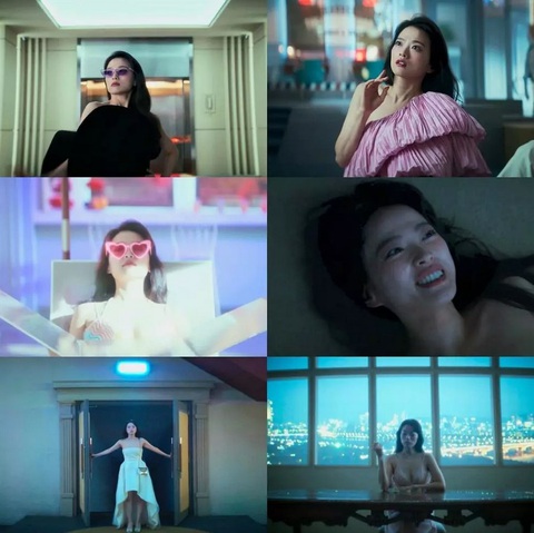 Chun Woo Hee trong The 8 show khiến khán giả phát cuồng vì quá... điên- Ảnh 4. Sở hữu vẻ ngoài xinh đẹp, quyến rũ nhưng lại có tính cách quái dị, bất cần và thiếu đi sự đồng cảm với người khác. Trong khi mọi người cố gắng tiết kiệm từng đồng thì Tầng 8 tiêu xài xả láng để mua váy, trang sức, vật phẩm phục vụ nhu cầu ăn chơi giải trí của cô.