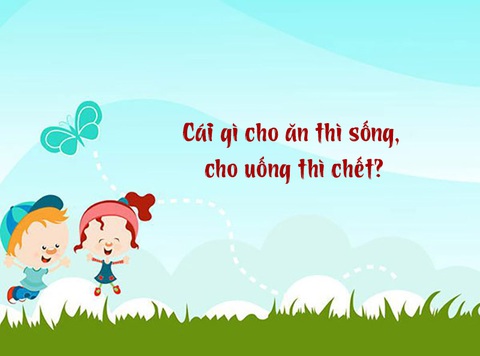 Câu đố hack não: Cái gì ăn thì sống, uống thì chết?- Ảnh 1. Câu đố hack não: Cái gì ăn thì sống, uống thì chết?- Ảnh 1.