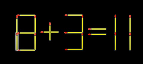 Thử tài IQ: Di chuyển một que diêm để 9+9=11 thành phép tính đúng- Ảnh 2.