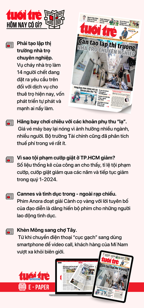 Tin tức chính trên Tuổi Trẻ nhật báo hôm nay 27-5. Để đọc Tuổi Trẻ báo in phiên bản E-paper, mời bạn đăng ký Tuổi Trẻ Sao TẠI ĐÂY Tin tức chính trên Tuổi Trẻ nhật báo hôm nay 27-5. Để đọc Tuổi Trẻ báo in phiên bản E-paper, mời bạn đăng ký Tuổi Trẻ Sao TẠI ĐÂY