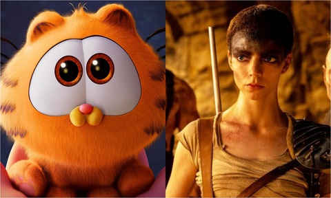 The Garfield Movie và Furiosa: A Mad Max Saga dẫn đầu phòng vé Bắc Mỹ nhưng doanh thu không phải là cao - Ảnh: IMDb The Garfield Movie và Furiosa: A Mad Max Saga dẫn đầu phòng vé Bắc Mỹ nhưng doanh thu không phải là cao - Ảnh: IMDb
