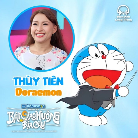 Sự thật đằng sau giọng nói của 'Mèo ú' Doraemon- Ảnh 14. Nhân vật Doraemon: Thùy Tiên.