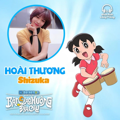 Sự thật đằng sau giọng nói của 'Mèo ú' Doraemon- Ảnh 12. Nhân vật Shizuka: Hoài Thương.
