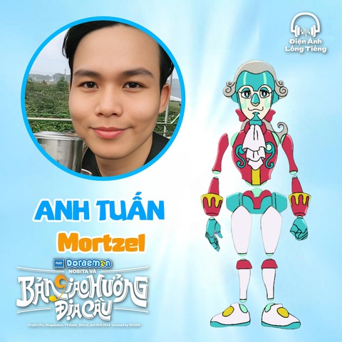 Sự thật đằng sau giọng nói của 'Mèo ú' Doraemon- Ảnh 6. Nhân vật Mortzel: Anh Tuấn.