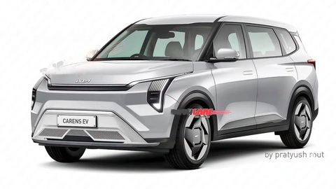 Kia Carens điện có thể chạy đến 500km/sạc, giá gần gấp đôi bản xăng hiện tại- Ảnh 1. Dự đoán thiết kế của Kia Carens EV 2025 - Ảnh: RushLane