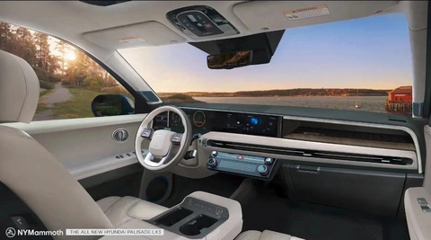 Hyundai Palisade 2025 dự kiến như Santa Fe 'phóng to', thêm tùy chọn động cơ hybrid- Ảnh 4. Dự đoán nội thất của Hyundai Palisade đời mới - Ảnh: NyMammoth