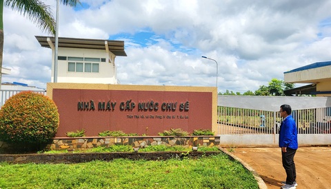 Nhà máy cấp nước bị thế chấp, hàng ngàn hộ dân thắc thỏm lo thiếu nước- Ảnh 1. Nhà máy Cấp nước Chư Sê tại huyện Chư Sê, tỉnh Gia Lai - Ảnh: K.L.