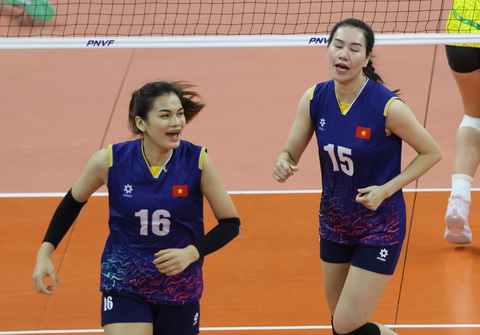 Bóng chuyền nữ Việt Nam thắng kịch tính U21 Canada tại Thượng Hải Future Star- Ảnh 1. Tuyển bóng chuyền nữ ra quân thắng lợi tại giải Future Star Thượng Hải - Ảnh: AVC