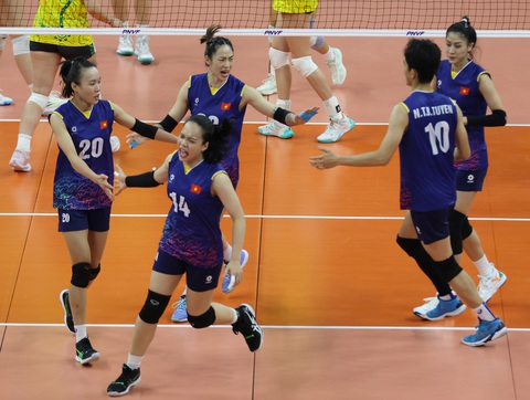 Đánh bại Úc, bóng chuyền nữ Việt Nam vào chung kết AVC Challenge Cup- Ảnh 3. Tuyển bóng chuyền nữ Việt Nam lần thứ hai liên tiếp vào chung kết AVC Challenge Cup - Ảnh: AVC