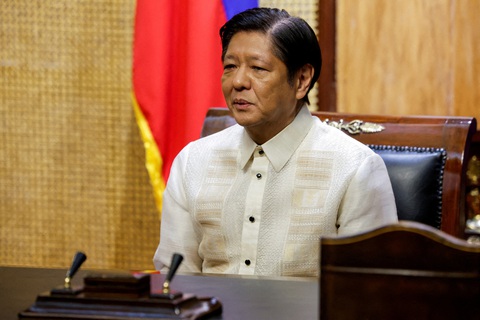 Tổng thống Ferdinand Marcos Jr của Philippines tuyên bố sẽ ngăn chặn hành động gây hấn của Trung Quốc - Ảnh: AFP Tổng thống Ferdinand Marcos Jr của Philippines tuyên bố sẽ ngăn chặn hành động gây hấn của Trung Quốc - Ảnh: AFP