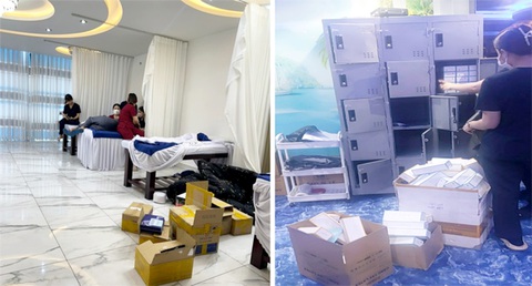Phòng khám 'chui' tấn công dịch vụ nam khoa?- Ảnh 1. Thanh tra Sở Y tế phát hiện nhân viên và các dụng cụ, vật tư... phục vụ kỹ thuật