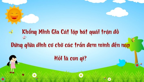 Câu đố hack não: Trên lợp ngói dưới có hoa là con gì?- Ảnh 5. Câu đố hack não: Trên lợp ngói dưới có hoa là con gì?- Ảnh 5.