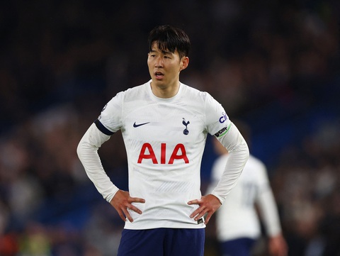 Chelsea khiến Tottenham xa dần vé dự Champions League- Ảnh 1. Son Heung Min hoàn toàn mờ nhạt trước Chelsea - Ảnh: REUTERS