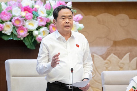 Ông Trần Thanh Mẫn nói về chủ trương đầu tư chương trình mục tiêu quốc gia phát triển văn hóa- Ảnh 1. Phó chủ tịch thường trực Quốc hội Trần Thanh Mẫn - Ảnh: PHẠM THẮNG