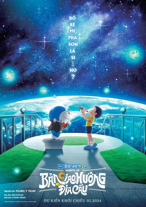 Top phim đáng mong chờ sắp ra rạp Việt tháng 5 (P2)- Ảnh 1. Phim Doraemon: Nobita và bản giao hưởng địa cầu là phần thứ 43 trong loạt phim điện ảnh Doraemon 2D