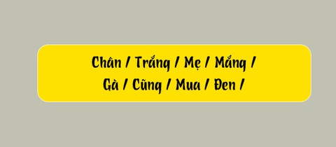 Thử tài tiếng Việt: Sắp xếp các từ sau thành câu có nghĩa (P106)- Ảnh 1. Thử tài tiếng Việt: Sắp xếp các từ sau thành câu có nghĩa (P106)- Ảnh 1.