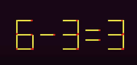 Thử tài IQ: Di chuyển hai que diêm để 6-5=2 thành phép tính đúng- Ảnh 2.