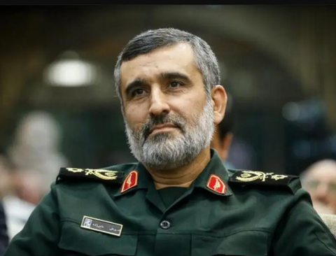 Tướng Iran: Israel đề nghị 'thỏa hiệp' ở Dải Gaza để tránh bị trả đũa- Ảnh 1. Tướng Amirali Hajizadeh của Lực lượng Hàng không Vũ trụ thuộc IRGC - Ảnh: IRAN INTERNATIONAL