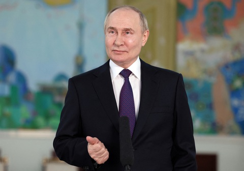 Chuyên gia Nga kêu gọi cho nổ bom hạt nhân để răn đe phương Tây- Ảnh 1. Tổng thống Nga Vladimir Putin - Ảnh: REUTERS