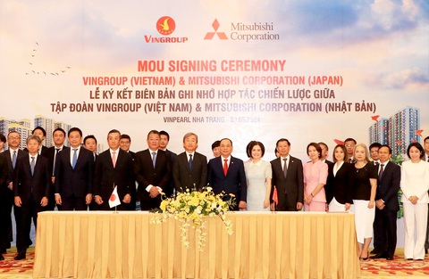 Vingroup và Mitsubishi Corporation ký biên bản ghi nhớ hợp tác chiến lược toàn diện- Ảnh 1. Vingroup và Mitsubishi Corporation ký biên bản ghi nhớ hợp tác