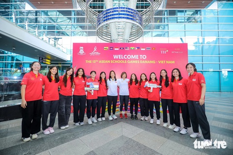 Nam thanh nữ tú rạng rỡ trước Đại hội thể thao học sinh Đông Nam Á- Ảnh 5. Các nữ sinh Singapore với nét đẹp khỏe khoắn sẽ tranh tài tại nhiều bộ môn thể thao như bơi, bóng rổ, cầu lông, điền kinh...