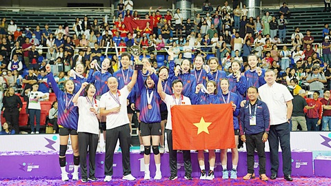 Sau AVC Challenge Cup 2024, bóng chuyền nữ Việt Nam hướng đến mục tiêu nào?- Ảnh 1. Tuyển nữ Việt Nam sẽ hướng đến FIVB Challenger Cup sau chức vô địch AVC Challenge Cup - Ảnh: BCVN