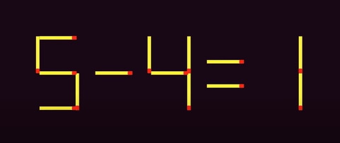 Thử tài IQ: Di chuyển hai que diêm để 5+4=6 thành phép tính đúng- Ảnh 4.