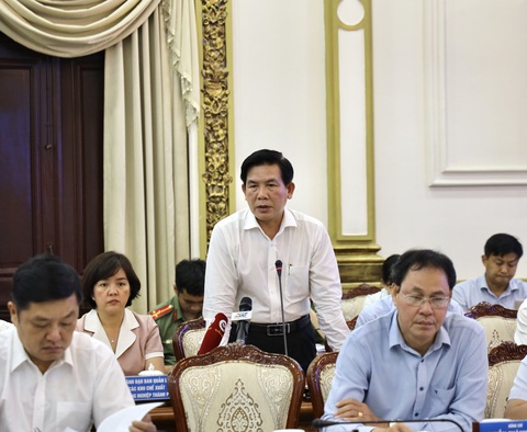 Chủ tịch Phan Văn Mãi chỉ đạo xử lý các nhà thầu chây ì trong tháng 6- Ảnh 2. Ông Lương Minh Phúc - giám đốc Ban Quản lý đầu tư xây dựng các công trình giao thông TP.HCM - phân tích nguyên nhân giải ngân vốn đầu tư công thấp - Ảnh: TTBC