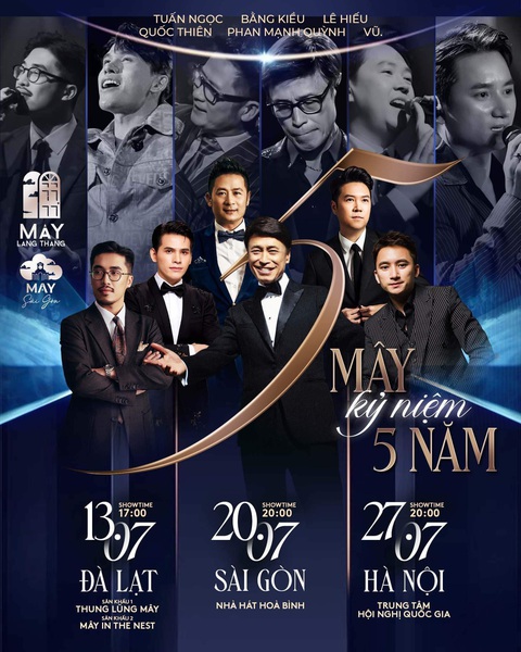 Mây lang thang hé lộ chuỗi live concert 'chất lừ' mừng tuổi lên 5- Ảnh 1. Sáu giọng nam đỉnh cao