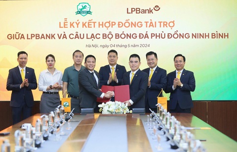 LPBank tài trợ CLB bóng đá Phù Đổng Ninh Bình- Ảnh 2. LPBank sẽ đồng hành cùng CLB Phù Đổng Ninh Bình với hợp đồng tài trợ 05 năm (2024 – 2029).