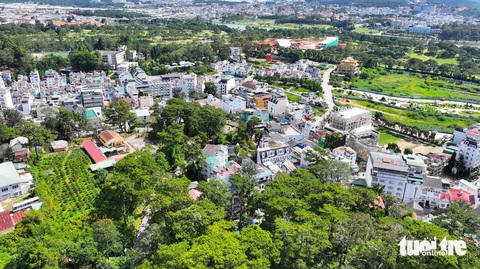 Bộ Công an yêu cầu Lâm Đồng, Quảng Ngãi, Đắk Lắk cung cấp hồ sơ dự án cây xanh đô thị- Ảnh 1. Nội ô Đà Lạt trong 4 năm qua triển khai nhiều dự án mở rộng đường - Ảnh: M.V.