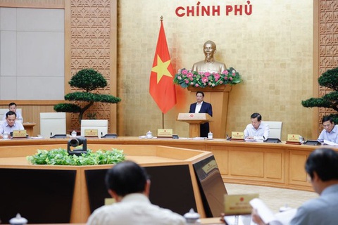Nguyên nhân tỉ giá tăng gần 5%, giá vàng tăng 29% so với năm ngoái- Ảnh 1. Chính phủ họp phiên thường kỳ tháng 4 và 4 tháng đầu năm 2024 - Ảnh: VGP