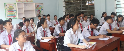 Các trường THCS ở Bình Định tập trung củng cố kiến thức cho học sinh lớp 9 chuẩn bị kỳ thi vào lớp 10 năm học 2024 - 2025 - Ảnh: NGUYÊN THI Một trường THCS ở Bình Định tập trung củng cố kiến thức cho học sinh lớp 9, chuẩn bị kỳ thi tuyển sinh vào lớp 10 năm học 2024 - 2025 - Ảnh: NGUYÊN THI